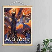 BAEMEFLE Vintage Middle-Earth Travel Poster, Solid Color Pattern, Map Theme, High-Quality Art Print, Suitable For Travelers Home Decor Series - Multicolor - View 54