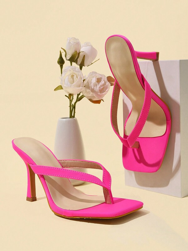 Sandali con tacco alto con cinturino a fascia minimalista classica per donne