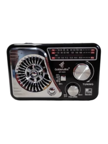 X-BASS FM/AM Multi-Band Radio Speaker - Quality Sound - Portable, Retro Vibes - 黑色 - 查看 6