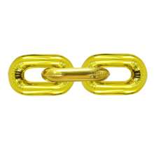 32 Pcs 16 Inch Foil Chain Balloons, Jumbo Chain Balloons For 80S 90S Party Decorations Giant Balloon Chain Balloons Gold - Trending, Best Seller, New Arrival, Party Supplies, Elegant Decor, Party Decoration, Wedding & Birthday - 金色 - 查看 6