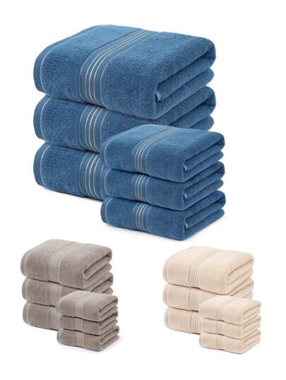 Set de 3 toallas/albornoces, de textura esponjosa, muy absorbentes y de secado rápido, adecuados para el baño, el lavado de cara, el baño, el dormitorio y otros escenarios, decoración de otoño, vuelta al colegio para salón de belleza, toallas de baño para el hogar, salón de belleza, hotel, deportes, artículos esenciales para el hogar, toalla, cuidado de la piel