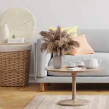 330 Pcs Dried Pampas Grass Decor Natural Pampas Grass Bouquet 17 In Boho Home Wedding Party Decor Flower Arrangement Phragmites Dried Flower White Pampas Grass Brown Reed Bunny Tail (Reed)