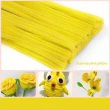 Paquetes de valor Compre 100 piezas / 200 piezas / 300 piezas / 500 piezas de suministros de manualidades de limpiadores de tuberías DIY, tallos de chenilla de colores variados, palos de torsión suaves, limpiadores de tuberías de 6 mm x 30 cm para proyectos de arte y manualidades, decoraciones creativas DIY, decoraciones hechas a mano para el hogar