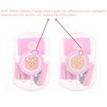 1 Bộ Màu hồng Mini Kim bấm Và Kẹp giấy Bộ - Hồng - Xem 7
