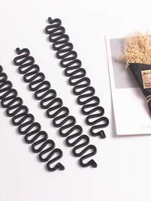 3pcs Hair Braiding Tool Set, Includes Hair Styling Weaving Braider, Bun Maker, Braid Styling Accessories - Multicolor - View 4