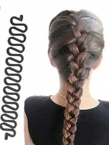 3pcs Hair Braiding Tool Set, Includes Hair Styling Weaving Braider, Bun Maker, Braid Styling Accessories - Multicolor - View 2