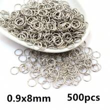 500pcs 3-12mm Metal Jump Rings Split Ring Open Single Loops DIY Jewelry Making Accessories Findings