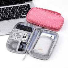 Multifunctional Digital Accessories Storage Bag With Lanyard (Navy Blue) - Hồng - Xem 2