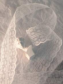 10yd/Roll White Lace Floral Ribbon For Birthday, Wedding, Engagement, Christmas Day Festival Gift Packaging, Flower Packaging ,Diy Clothing, Headwear, Decorative Materials,Christmas Valentine Day - Multicolor - View 1