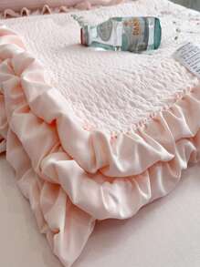 3 件套花卉刺绣床上用品 - 被子和枕套 - 粉色 - 查看 5