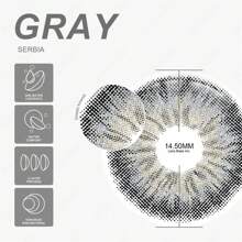 EYESHARE Eyeshare 1 Paar Farbige Kontaktlinsen für Augen Kosmetik Hochwertige blaue Linsen Graue Kontaktlinsen Mode Kosmetik Grüne Augenlinsen Halloween Kostüm Cosplay