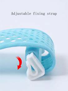 1 pieza Red de baño en forma de T con 5 hebillas, soporte de baño transpirable y antideslizante para bebé de 0 a 18 meses. Apto para la mayoría de bañeras. Nuestra red de baño también se puede usar como flotador para bebé en Navidad, Halloween, Acción de Gracias para asegurar un baño  y alegre de su bebé.