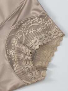 2 buc/Set Slip de damă cu talie înaltă din dantelă multicoloră fără cusături