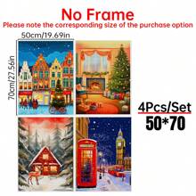 Navidad en Brujas, Bélgica, impresión artística de Brujas, arte navideño, decoración navideña, Markt Brugge, póster de viaje a Brujas, Bélgica, conjunto de 1, pósteres de lienzo, decoración de pared de lienzo para el hogar, sala de estar, dormitorio, cocina, baño - Multicolor - Ver 26