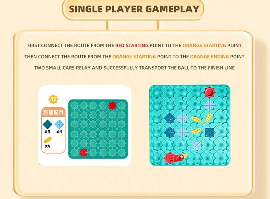 Family Building Maze Track Game, Children Logical Thinking Toy SHEIN