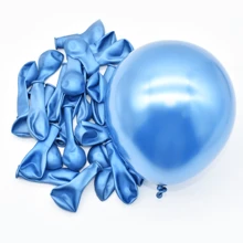 Kit With 25 Units Premium Platino Chorme Metallic Balloon Various Colors Sizes 5 And 9 Inches Arch Decoration - 5 號藍色 - 查看 3