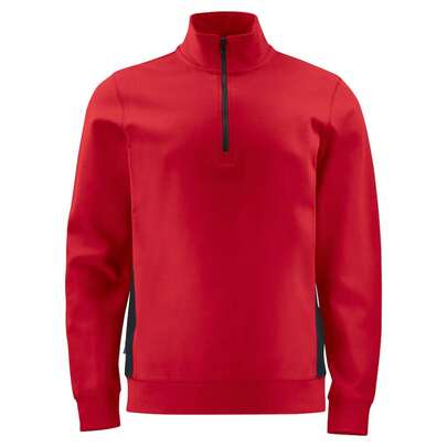 Mens Half Zip Sweatshirt (Red)