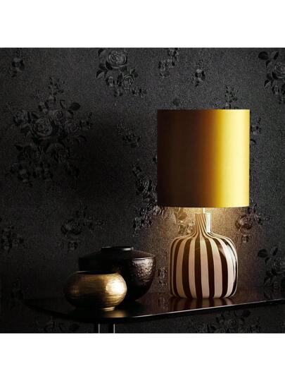 1Roll10M Zwart Wallpaper Peel Stick Bloemen Embossed Contact Paper 17.7inch 393.7/196.8/118.1/39.3inch Removable Textured Flower Self Adhesive Thicken Countertops Cabinets view 3