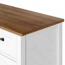 Asofer 32'' H Kitchen Sideboard Buffet Cabinet, Kitchen Storage Island With Adjustable  Shelf, Modern Coffee Bar Cabinet For Kitchen, Dining Room, Bathroom, Entryway - Brown - View 10