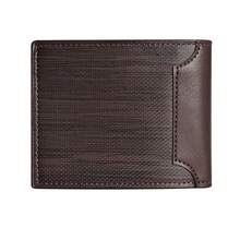 Men Colorblock Small Wallet Credit Card Small Purse ID Window Bifold Men Wallet Wallet Small Old Money Style Men - Multicolor - View 10