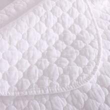 3 Piece Cotton Quilts Queen/King Size - Lightweight Bedspreads With Basket Weave Pattern, Soft Quilt Bedding Set, White Comforter Set Coverlet For All Seasons With 2 Pillow Shams - trắng - Xem 7