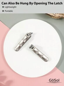 1 件弧形/倾斜优质锌合金和不锈钢指甲钳超锋利，老年人、成人、厚指甲指甲钳，专业指甲刀，锋利耐用指甲钳，适用于男士和女士的指甲和厚脚趾甲和嵌甲钳 - 彩色 - 查看 12