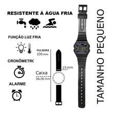 Men's Digital Waterproof Sports Watch Model AQ - 81 - 黑色 - 查看 3