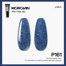 1入 Morovan Poly Gel Nail - 15毫升閃亮指甲油粘合劑指甲凝膠時尚美甲設計指甲延伸凝膠沙龍指甲容易自己在家裡做指甲藝術初學者和專業人士皆適用 - 彩色 - 查看 19