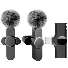 Micrófono lavalier inalámbrico compatible con iPhone, iOS, micrófono de solapa con reducción de ruido para grabación, mini micrófono de solapa, micrófono de solapa inalámbrico para grabación de video, vlog - Negro - Ver 11