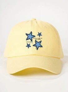 1pc Printed Star Baseball Cap, Adjustable Outdoor Sun Protection Casual Hat Suitable For Boys And Girls, Spring Autumn Travel Beach Holiday - Baseball Cap - View 21
