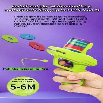 UFO Carrot Gun Safety Soft Bullet Friends Interactive Trick, Fun, Relieve Stress Outdoor Toys Cross Border