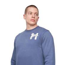 Henleys Mens Moorehen Crew Neck Sweatshirt (Deep Blue) - Navy Blue - View 3