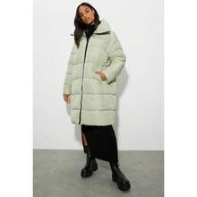 Dorothy Perkins Womens/Ladies Oversized Longline Padded Jacket (Sage) - Green - View 6