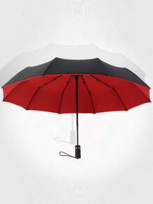 Paraguas reforzado, a prueba de viento, sol y lluvia de doble capa, duradero y fácil de transportar - Multicolor - Ver 8