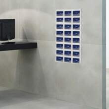 HOHOBLA LOYALHEARTDY-BTG Business Card Holder, Wall Mount Rack, Card Display Rack, Clear Sticker Display Rack, Business Card Display Holder, Clear Acrylic Card Organizing For Office (24 Pocket - Vertical)[Best Gift For Family&Friends] - Clear - View 2