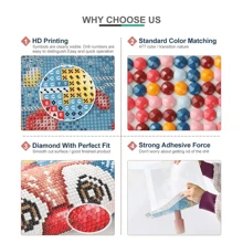 哥特式幻想女孩 5D DIY 钻石画马赛克天使与魔鬼魅力艺术十字绣套件刺绣家居装饰儿童万圣节礼物 2024 新品 - 黑色 - 查看 4