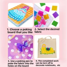 4 件/套圆点艺术、公主幻想卡通圆点贴纸、女孩装扮贴纸书、贴纸工艺品、手绘圆点艺术、DIY 工艺套件、装扮贴纸 [参考最后一张图像进行批量订购] [实际产品包括 4 张贴纸、1 个工艺套件和 1 支笔] - 彩色 - 查看 7