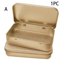 攜帶式儲物盒,迷你金屬多功能盒子,可用於戒指,耳環,項鍊等首飾收納 - 銀色 - 查看 14