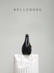 休闲简约日常百搭女士腋下单肩包 - 黑色 - 查看 3