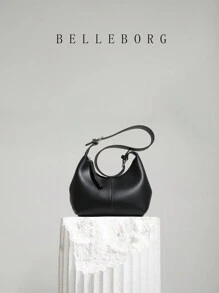 休闲简约日常百搭女士腋下单肩包 - 黑色 - 查看 1