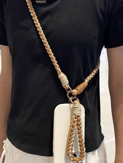 Cordão Universal Longo e Curto para Celular, Cordão Transversal Desmontável Tecido para Esportes ao Ar Livre, Presentes Unissex para Mãe, Família, Amigos, Aniversário, Feriado, Enfeite de Celular, Corrente de Celular