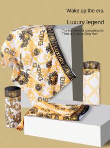 10pcs Premium Printed Briefs For Men, Soft & Breathable Undergarments
