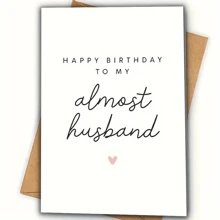 1pc, Boyfriend Birthday Card, Husband Birthday Card, To My Favourite Person, Girlfriend Birthday Card, Wife Birthday Card, Birthday Card, Small Business Supplies, Thank You Cards, Birthday Gift, Cards, Unusual Items, Gift Cards,Christmas - Grey - View 1