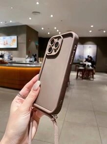 挂绳 1 件砂岩和绳索相机防摔智能手机外壳兼容 Apple///Galaxy/Infinix/Redmi/OPPO/VIVO/Realme//Honor/OnePlus 防水防震防刮 - 棕色 - 查看 3