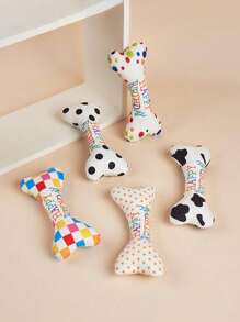 Pet Toys For Cats & Dogs, Stress Relief Chew Toys, Teeth Cleaning, Bites Resistant, Birthday Gift, Birthday Cake With Squeaky Bone