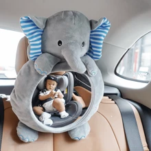 1pc Acrylic Cartoon Elephant & Fox Baby Car Seat Mirror Rearview Mirror Doll (Non-Glass Mirror)