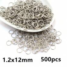 500pcs 3-12mm Metal Jump Rings Split Ring Open Single Loops DIY Jewelry Making Accessories Findings