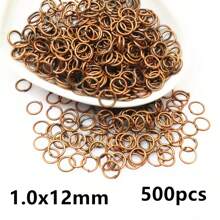 500pcs 3-12mm Metal Jump Rings Split Ring Open Single Loops DIY Jewelry Making Accessories Findings