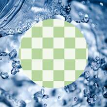 2 pièces Dessous de verre de voiture à motif de carreaux verts, dessous de verre antidérapant et lavable, cadeau unique, accessoire de voiture dessous de verre absorbant pour porte-gobelet