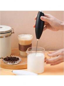 Milk Frother, Powerful Handheld Milk Frother, Mini Milk Foamer, Coffee Stirrer, Stainless Steel Drink Mixer For Coffee, Lattes, Cappuccino, Matcha, Hot Chocolate, Portable Foam Maker, Electric Wireless Blender Mini Coffee Maker Back To School